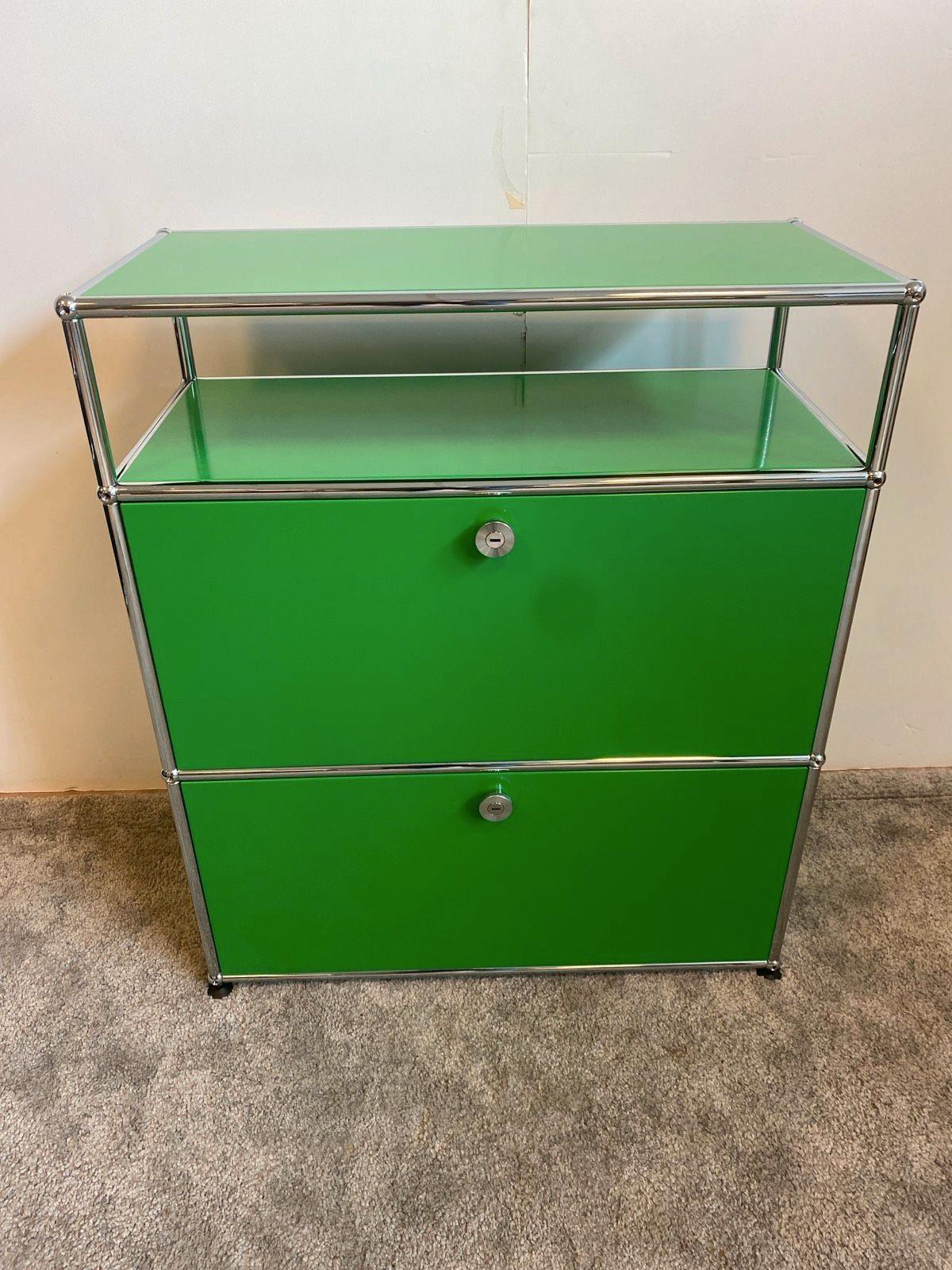 USM Haller Regal Sideboard Schrank Highboard grün ✅