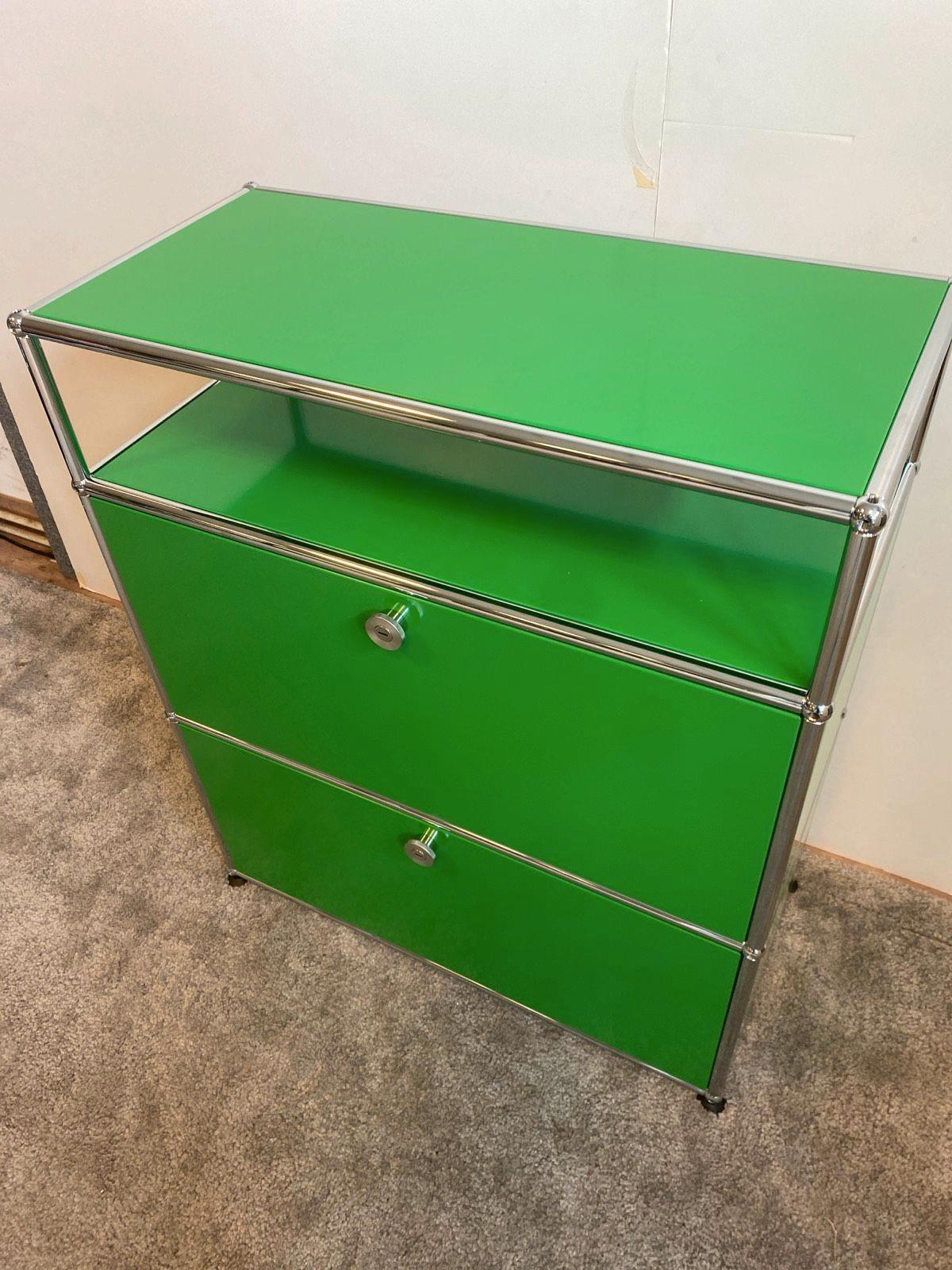 USM Haller Regal Sideboard Schrank Highboard grün ✅ - Bild 2