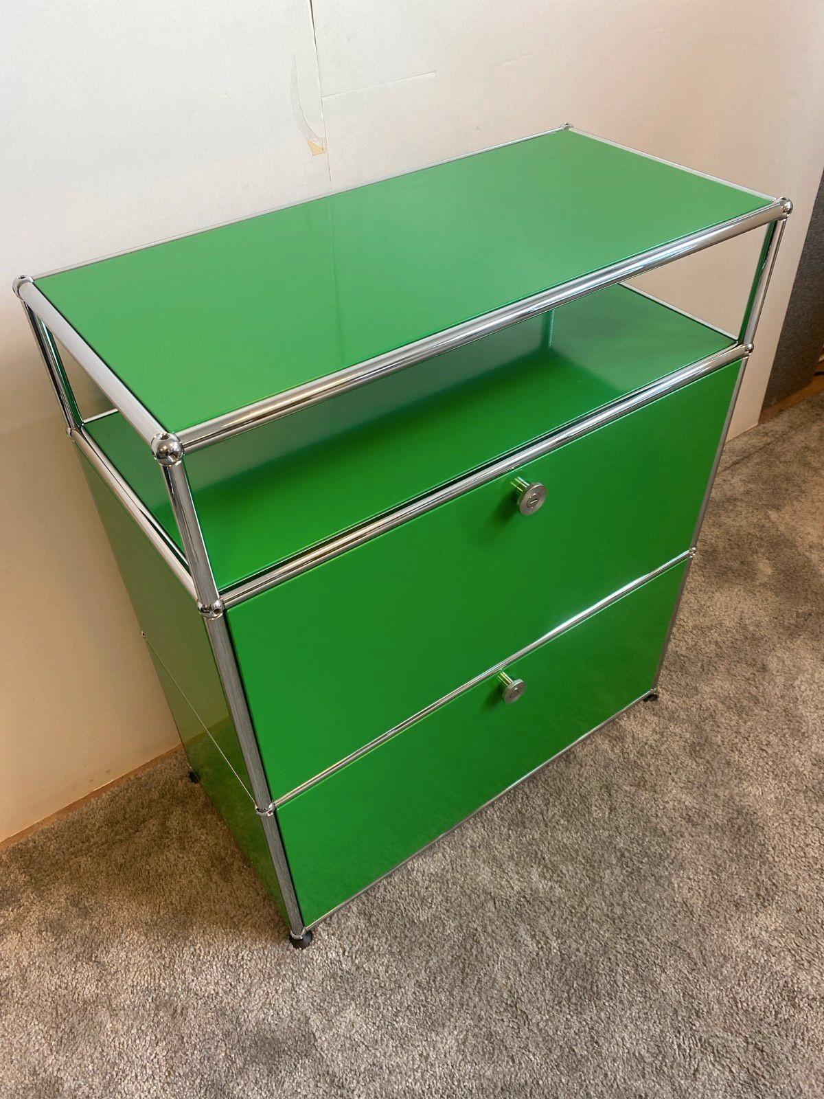 USM Haller Regal Sideboard Schrank Highboard grün ✅ - Bild 4