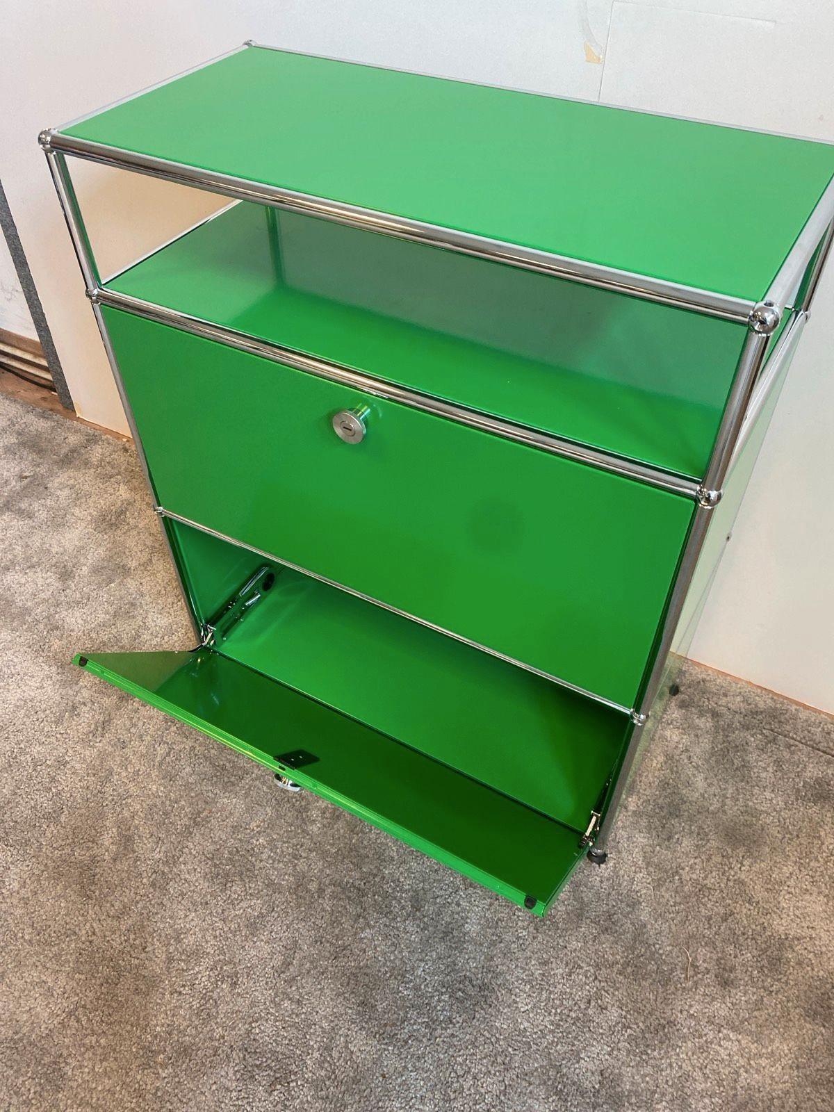 USM Haller Regal Sideboard Schrank Highboard grün ✅ - Bild 5