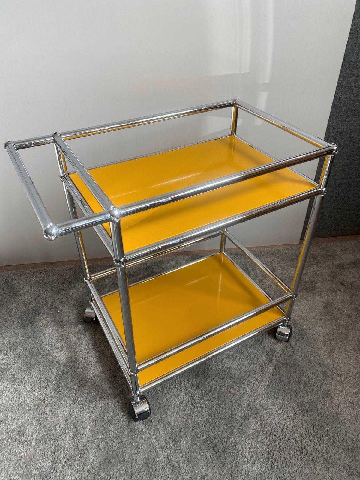 ⭐ Barwagen Servierwagen Praxiswagen USM Haller gelb ⭐