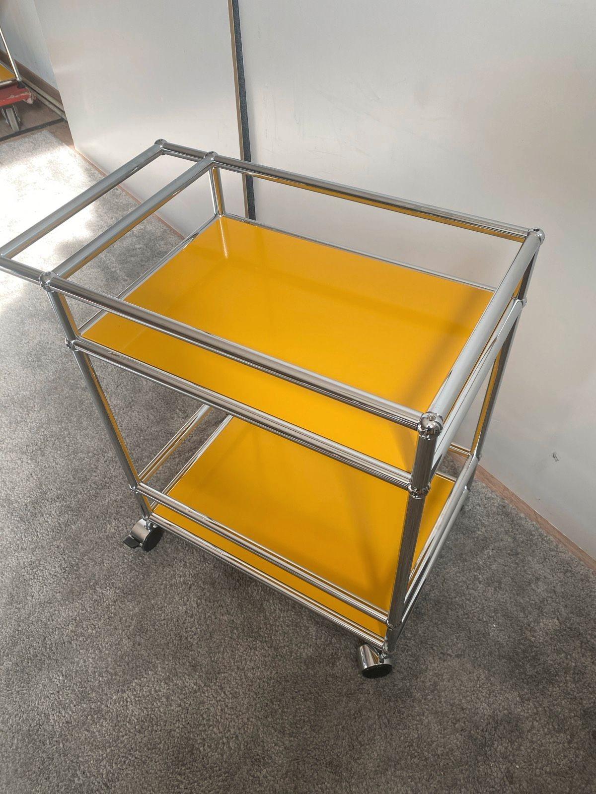 ⭐ Barwagen Servierwagen Praxiswagen USM Haller gelb ⭐ - Bild 2