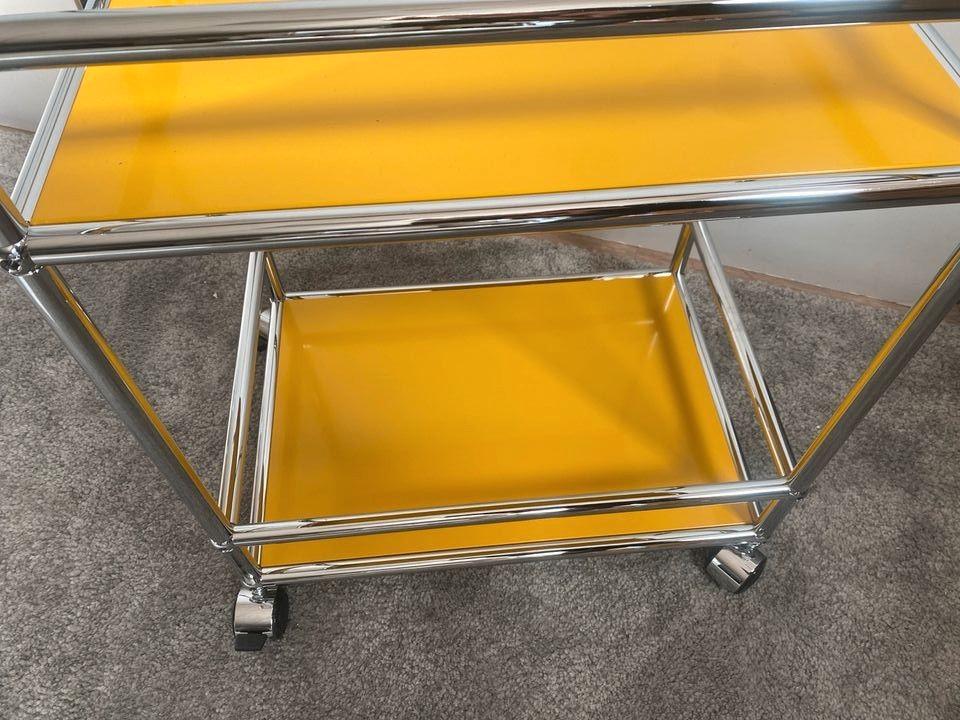 ⭐ Barwagen Servierwagen Praxiswagen USM Haller gelb ⭐ - Bild 3