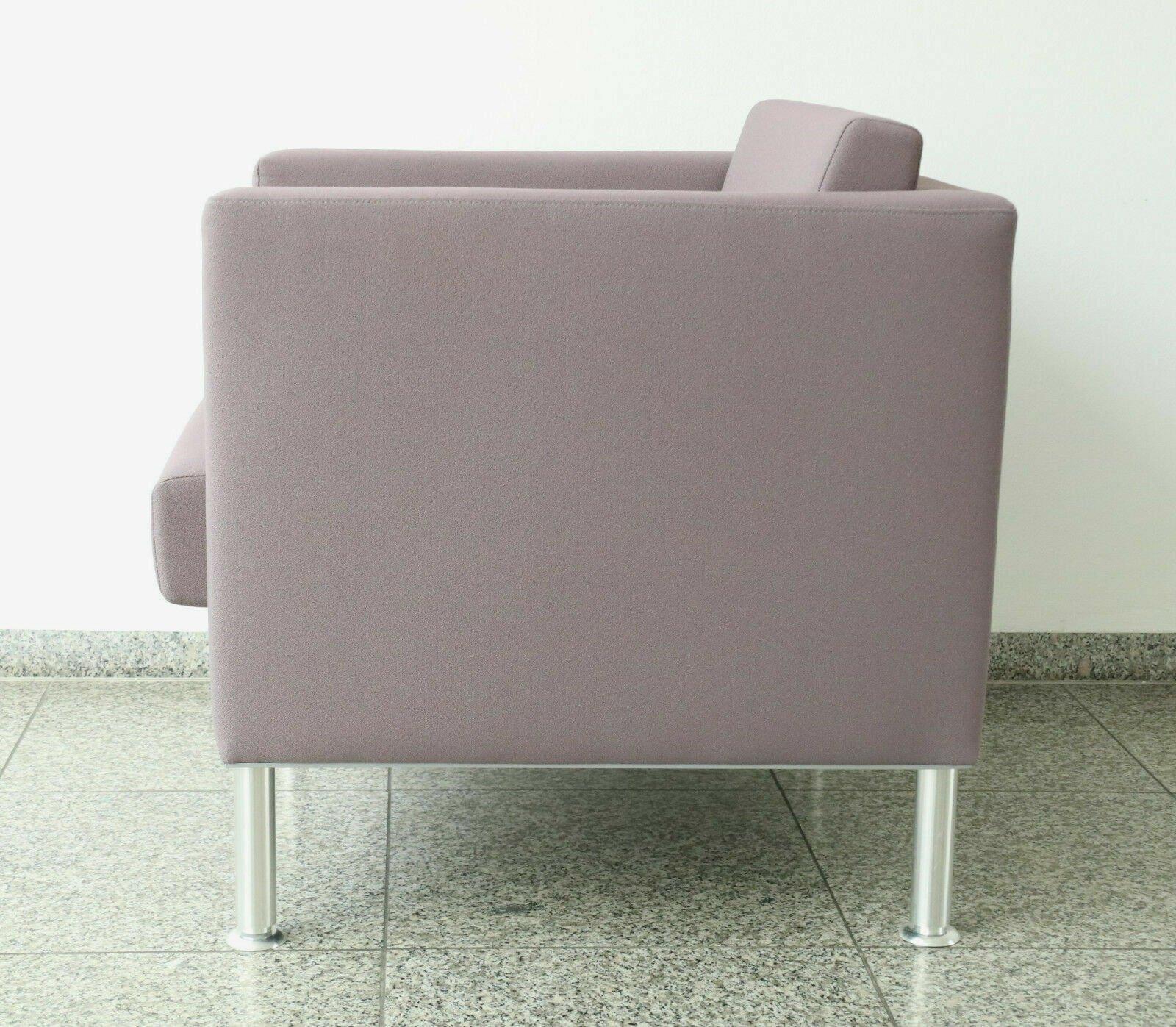 SMV Manhattan Sessel Empfangssessel grau Polster - Bild 3