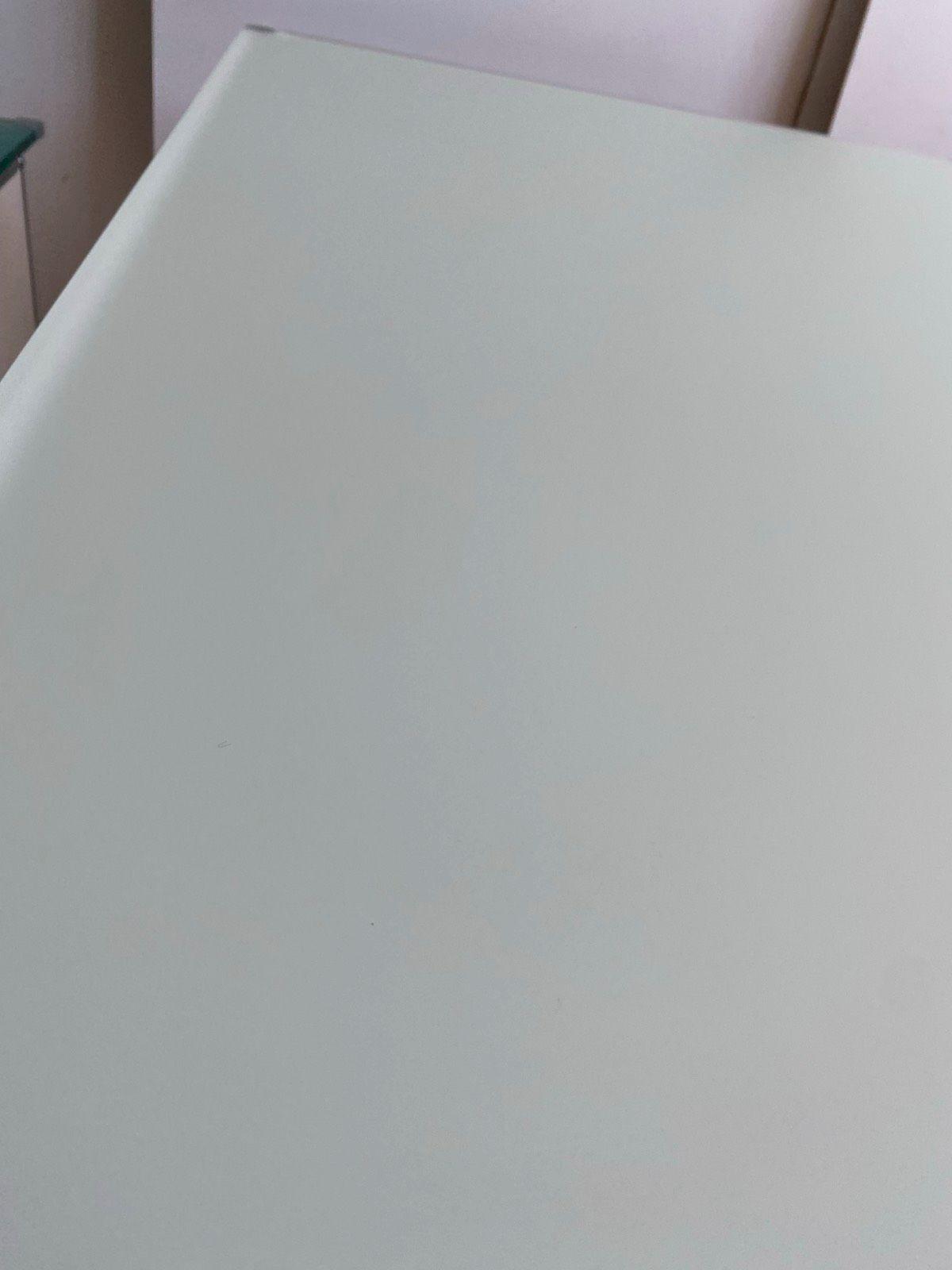 USM Haller Schreibtisch Glastisch Esstisch Besprechungstisch weiß - Bild 4