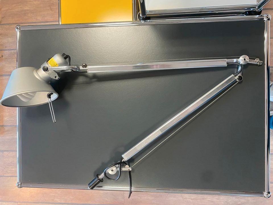 Artimede Tolomeo Tischlampe Aluminium USM Haller Tischzapfen ☀️ 