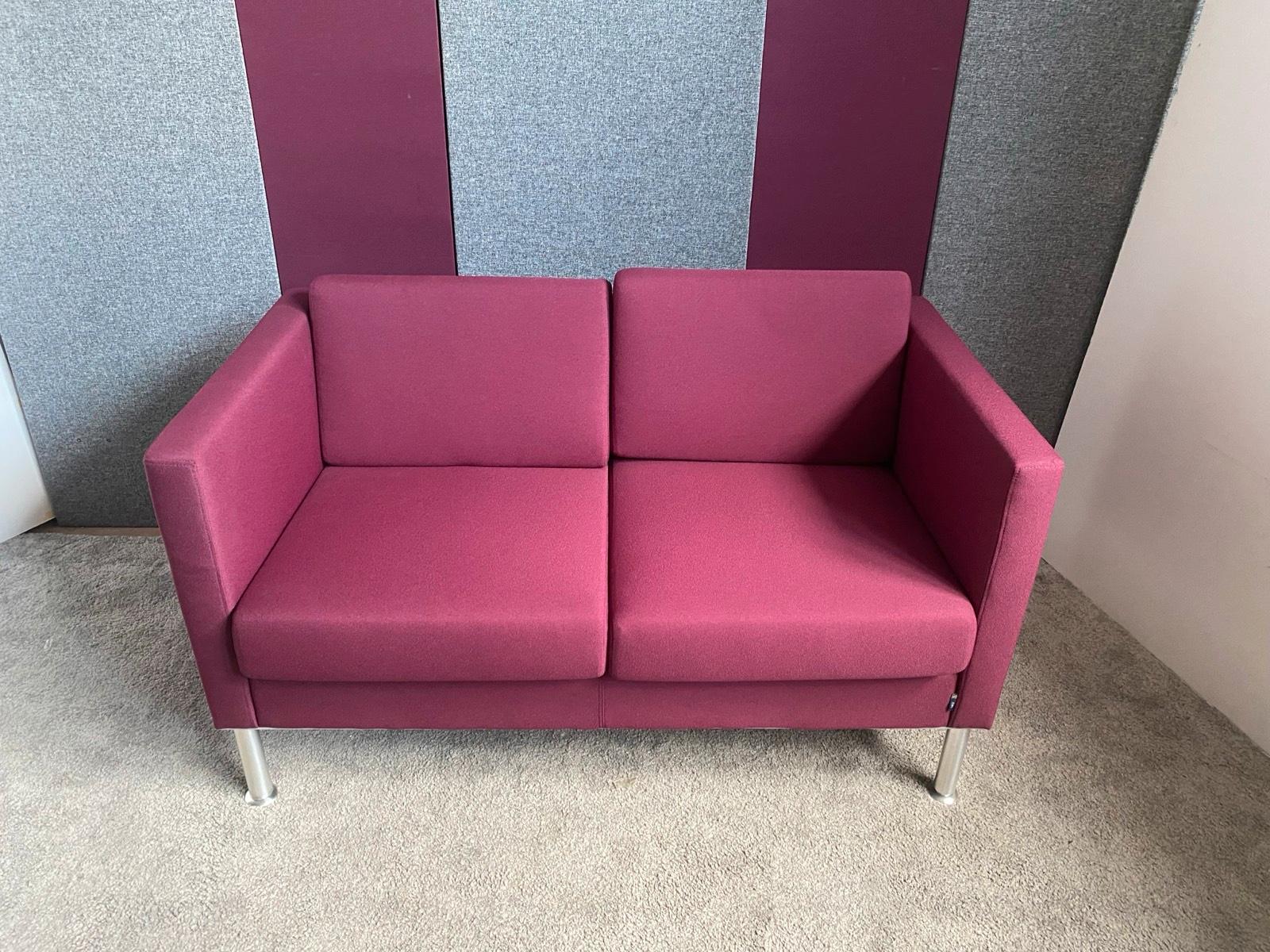 Besuchercouch Couch Wartebereich Empfang SMV rot