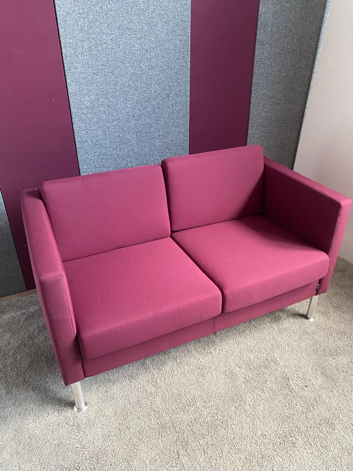 Besuchercouch Couch Wartebereich Empfang SMV rot - Bild 2