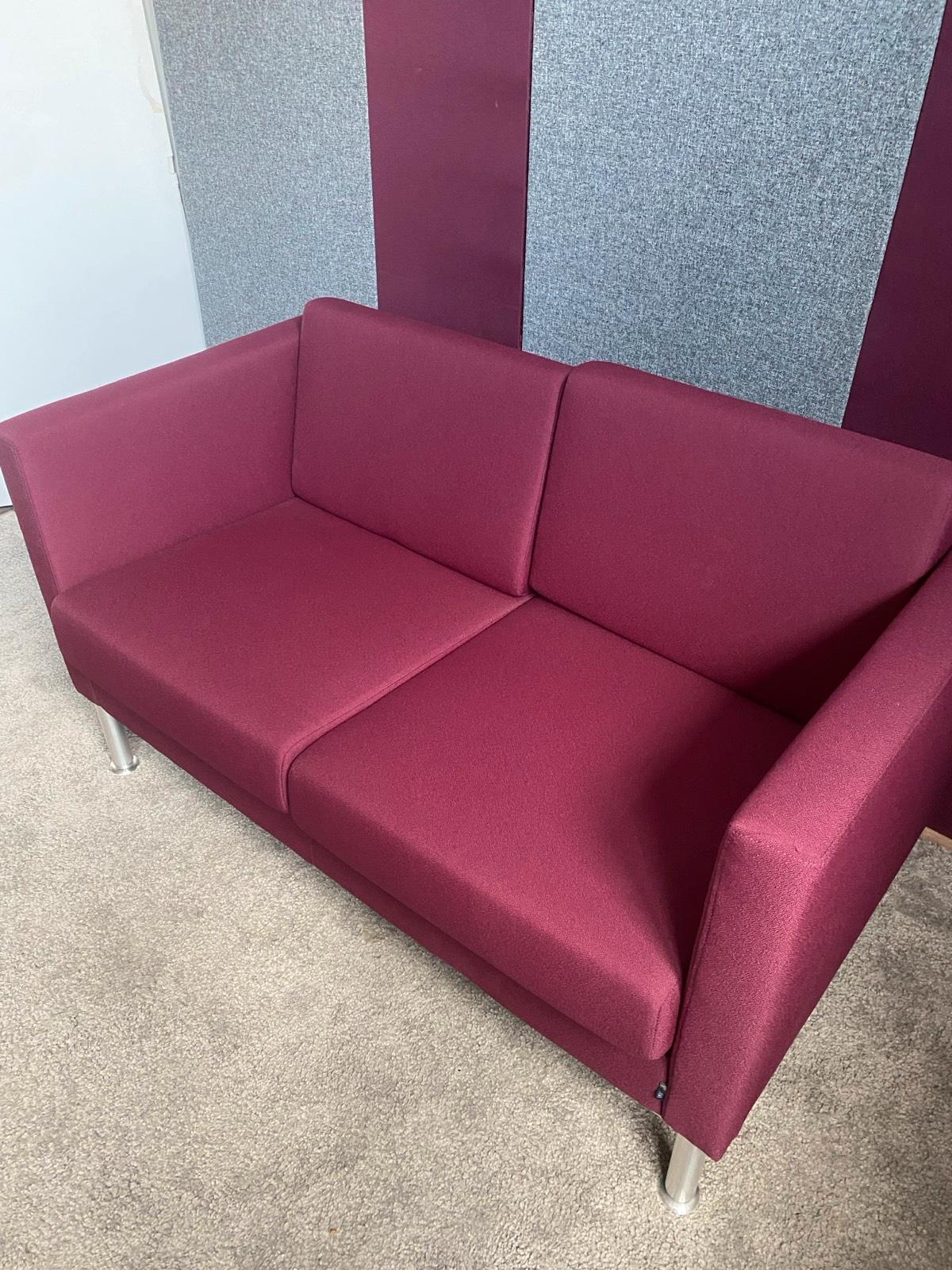 Besuchercouch Couch Wartebereich Empfang SMV rot - Bild 3