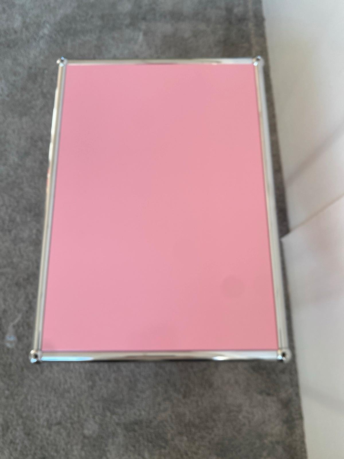 USM Haller Tisch Beistelltisch Wohnzimmertisch in rosa 50x35 - Bild 2