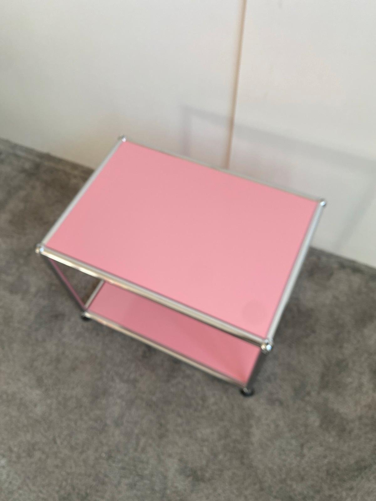 USM Haller Tisch Beistelltisch Wohnzimmertisch in rosa 50x35 - Bild 5