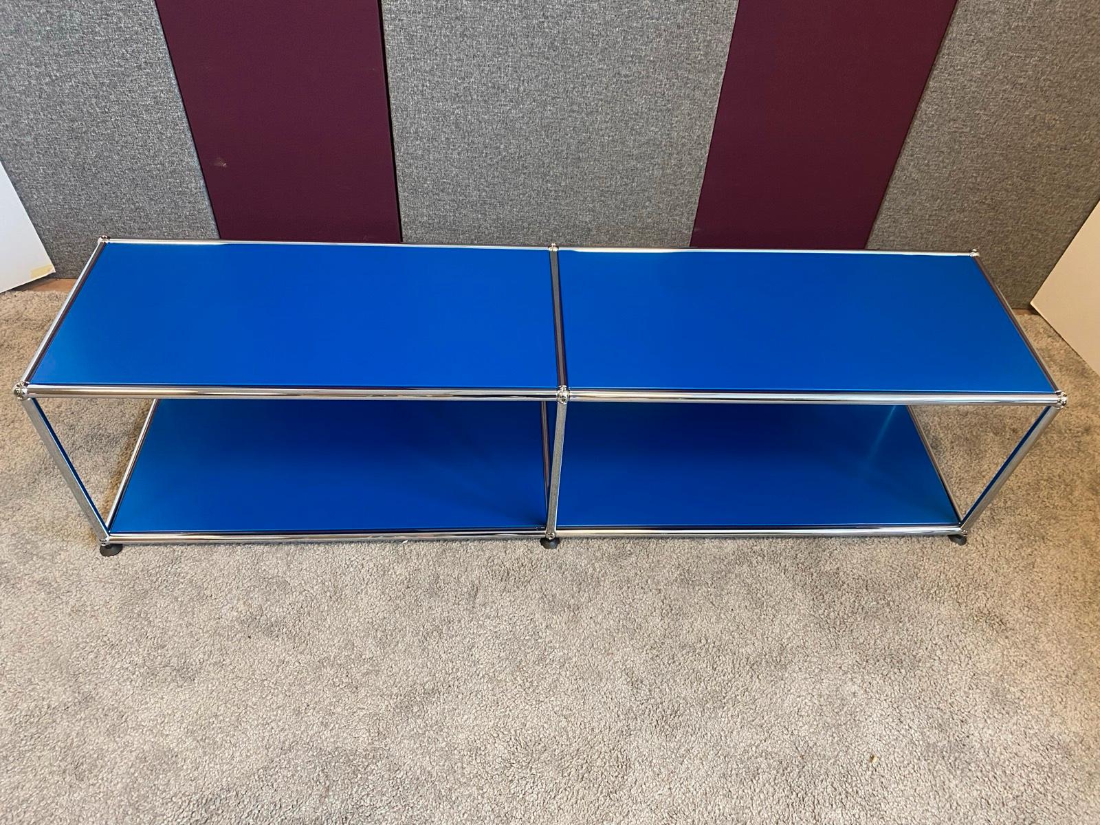USM Haller TV-Board Regal Sideboard Lowboard offen blau ☑️