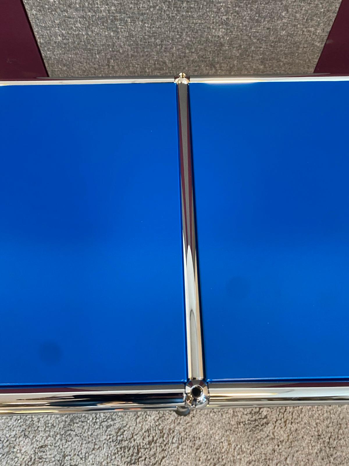 USM Haller TV-Board Regal Sideboard Lowboard offen blau ☑️ - Bild 4