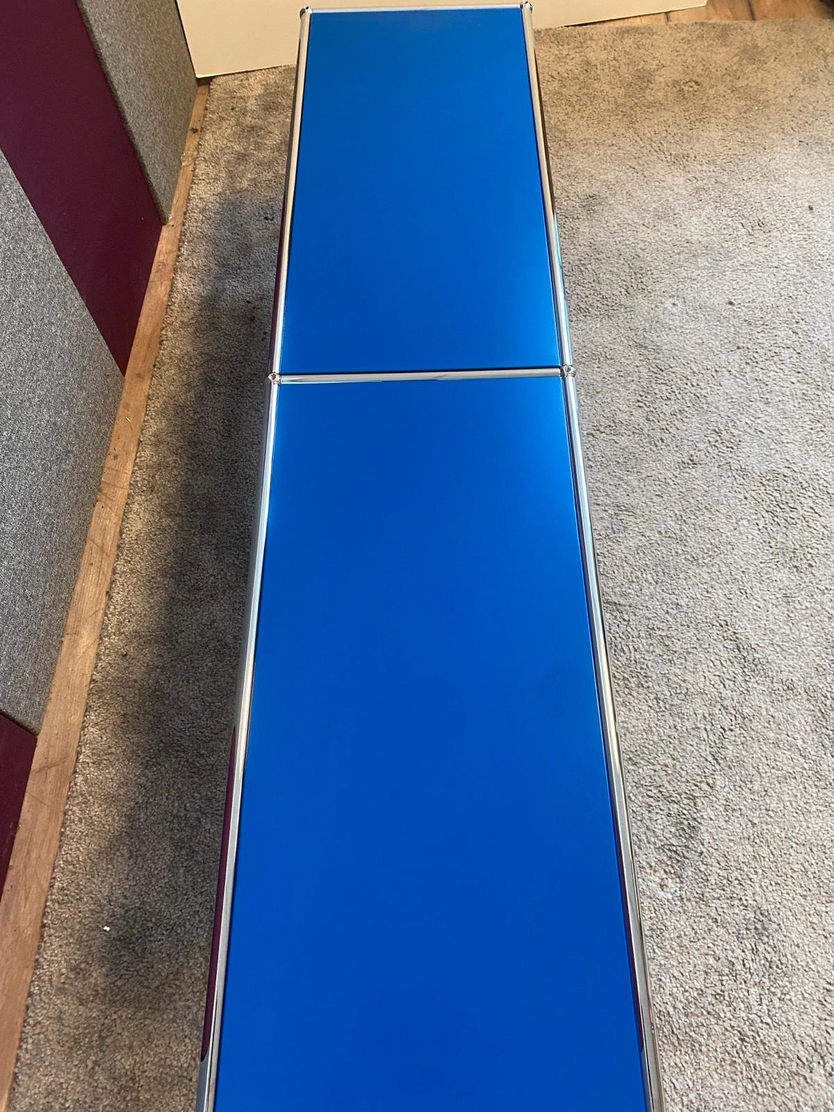 USM Haller TV-Board Regal Sideboard Lowboard offen blau ☑️ - Bild 5