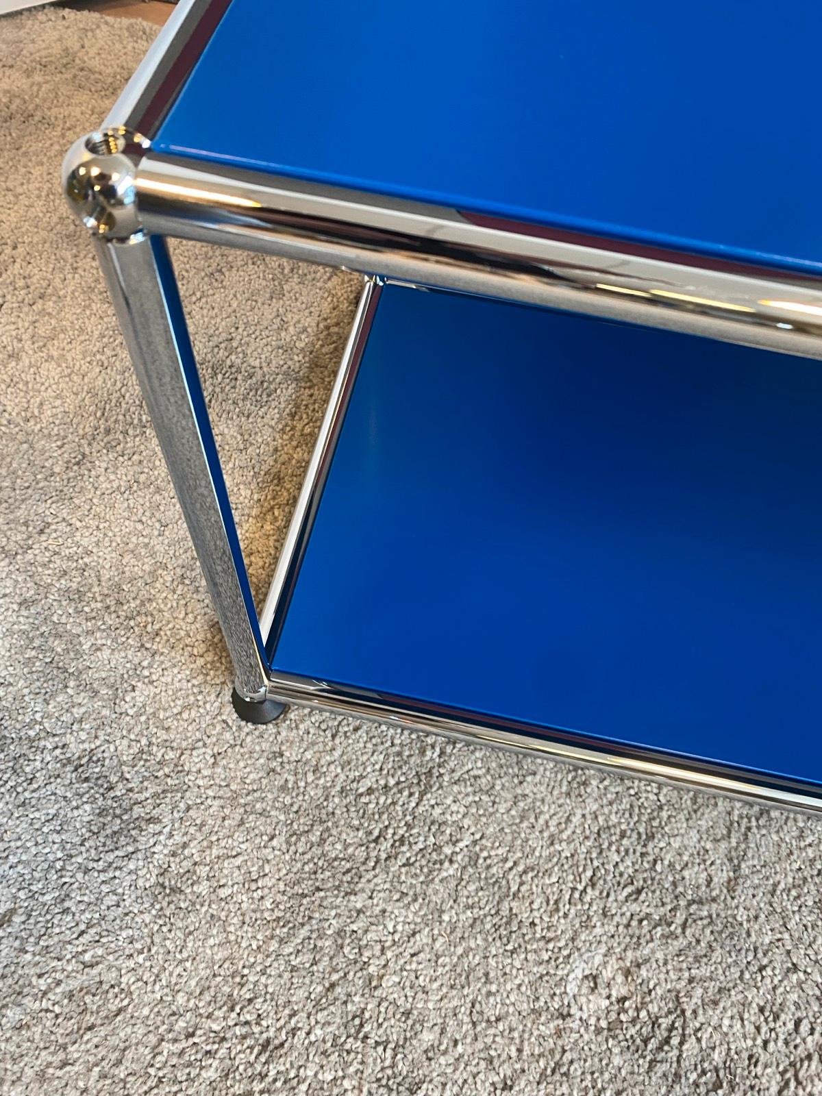 USM Haller TV-Board Regal Sideboard Lowboard offen blau ☑️ - Bild 7