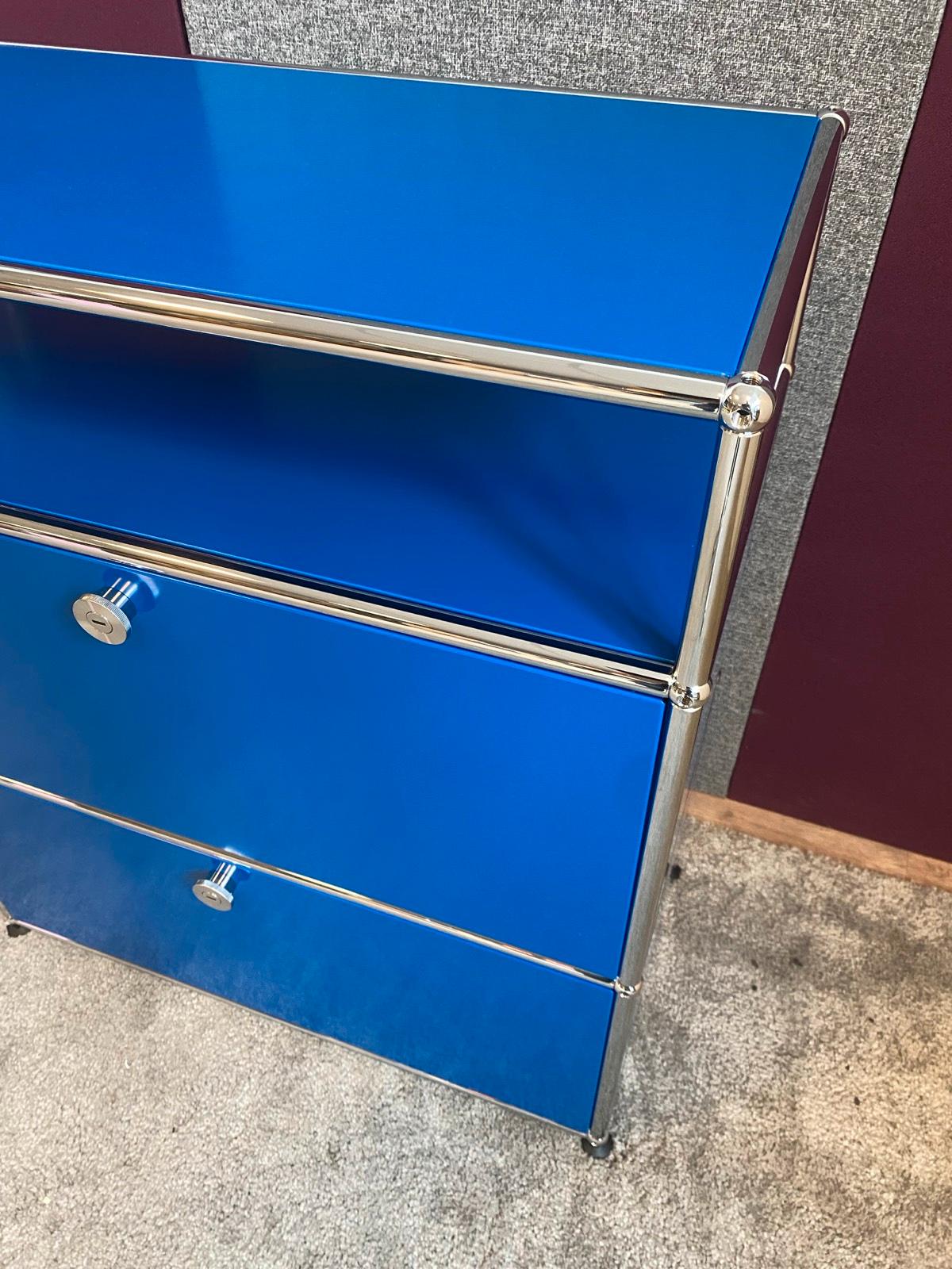 USM Haller Sideboard Highboard Aktenschrank Schrank Enzianblau ☄️ - Bild 2