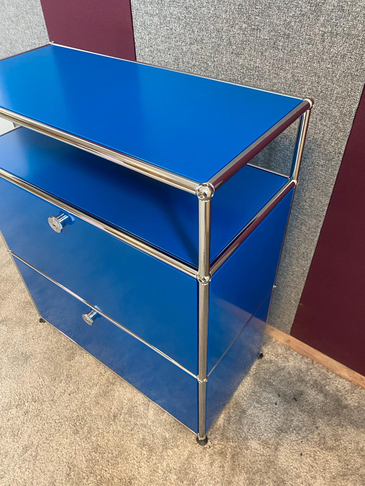 USM Haller Sideboard Highboard Aktenschrank Schrank Enzianblau ☄️ - Bild 6