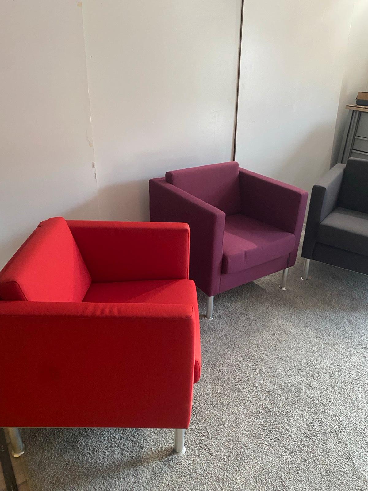 3 Stück Sessel Wartesessel Empfangssessel Loungemöbel SMV - Bild 3