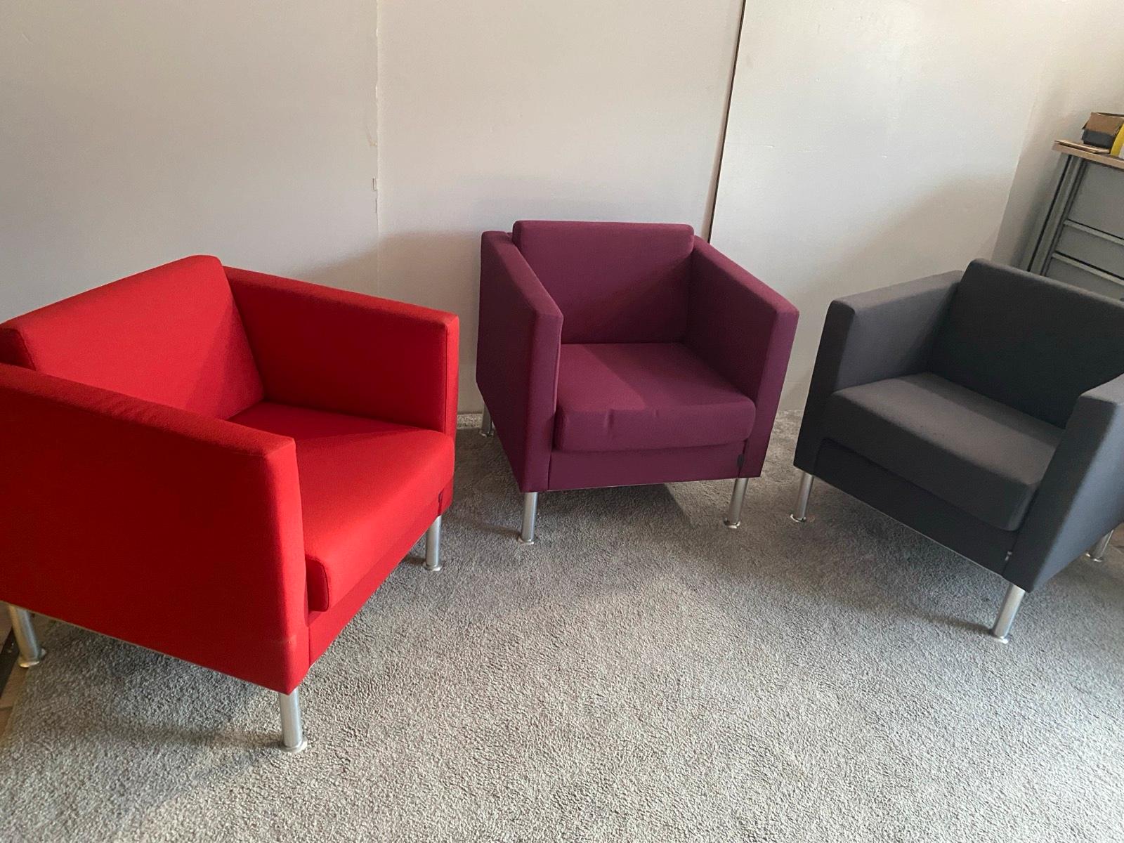 3 Stück Sessel Wartesessel Empfangssessel Loungemöbel SMV - Bild 4