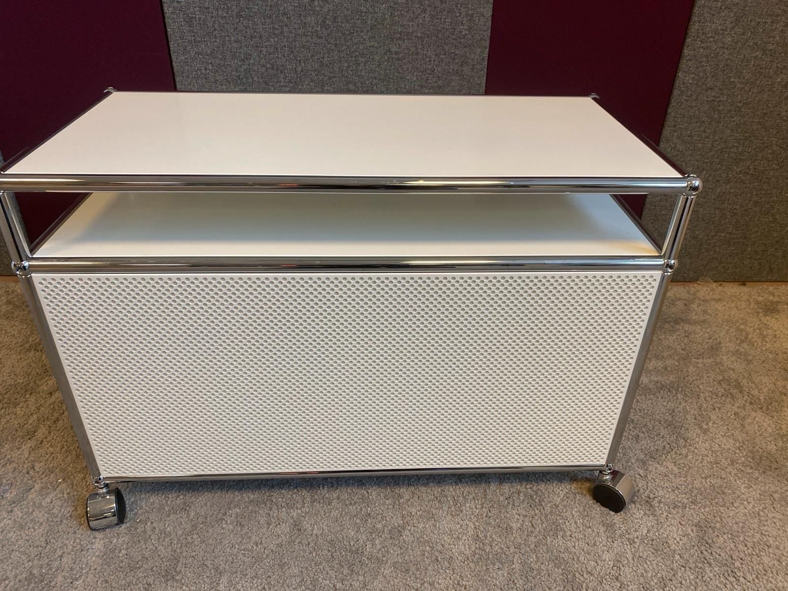 USM Haller Nachtkästchen Nachttisch Nachtschrank Sideboard weiß - Bild 7