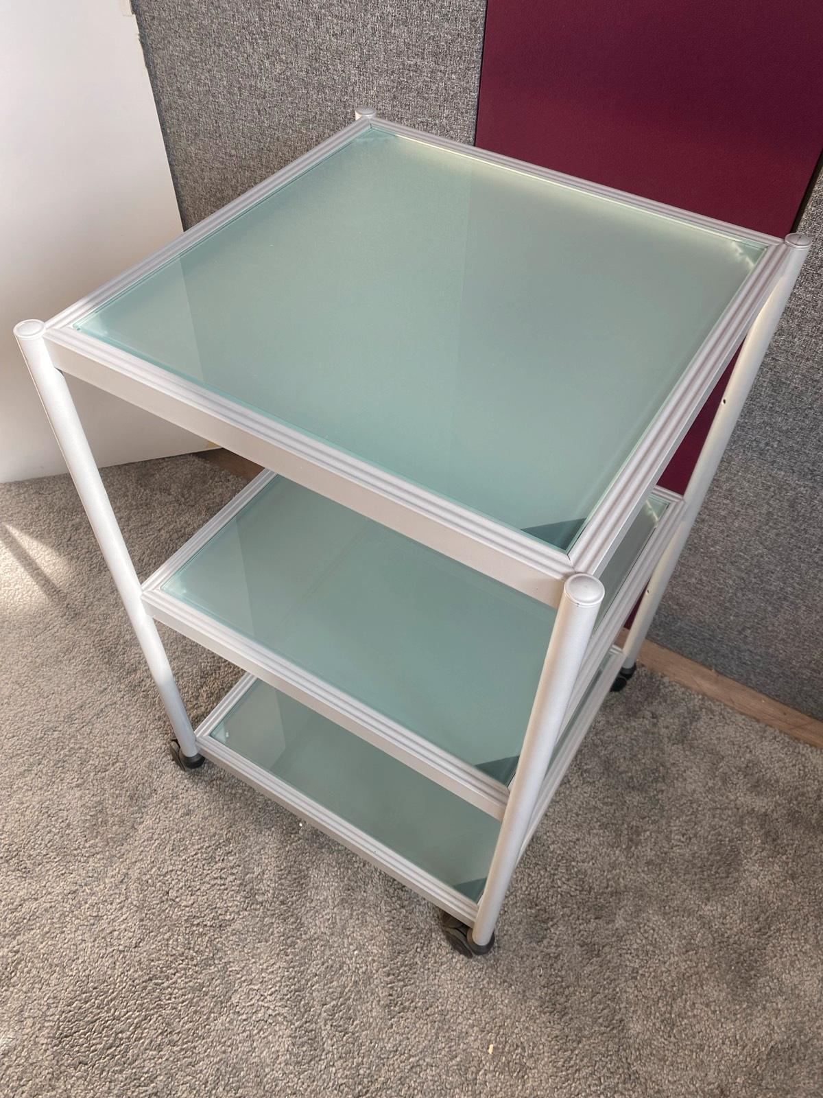 Regal Glasregal Rollregal Wohnzimmerregal Glas TV-Regal - Bild 2