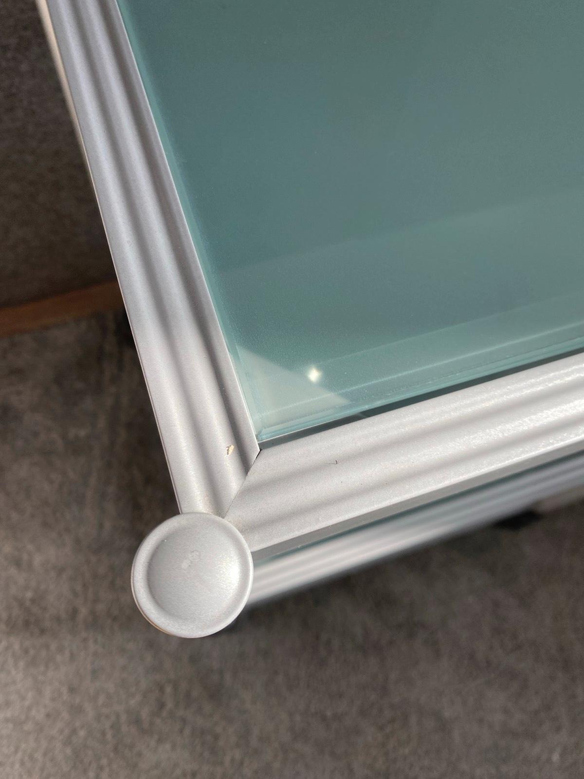 Regal Glasregal Rollregal Wohnzimmerregal Glas TV-Regal - Bild 3