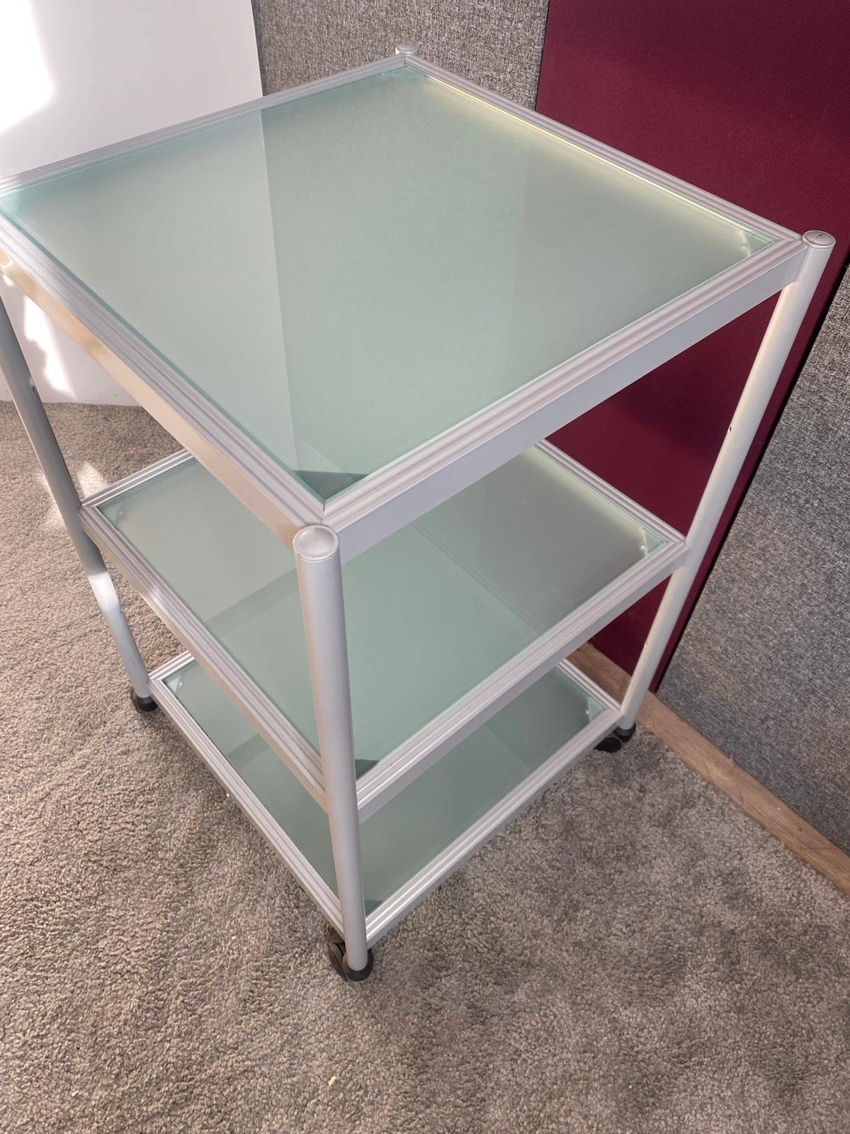Regal Glasregal Rollregal Wohnzimmerregal Glas TV-Regal - Bild 4