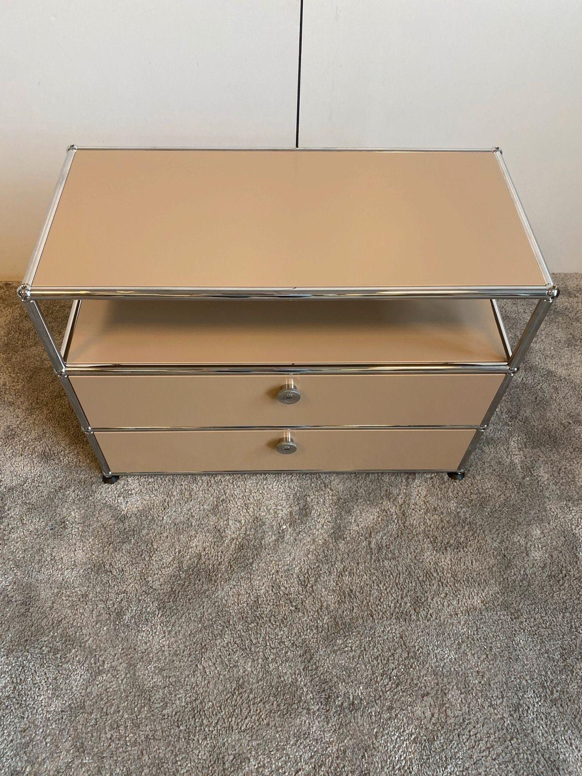 USM Haller Nachtkästchen Nachttisch Nachtschrank Tagestisch beige - Bild 2