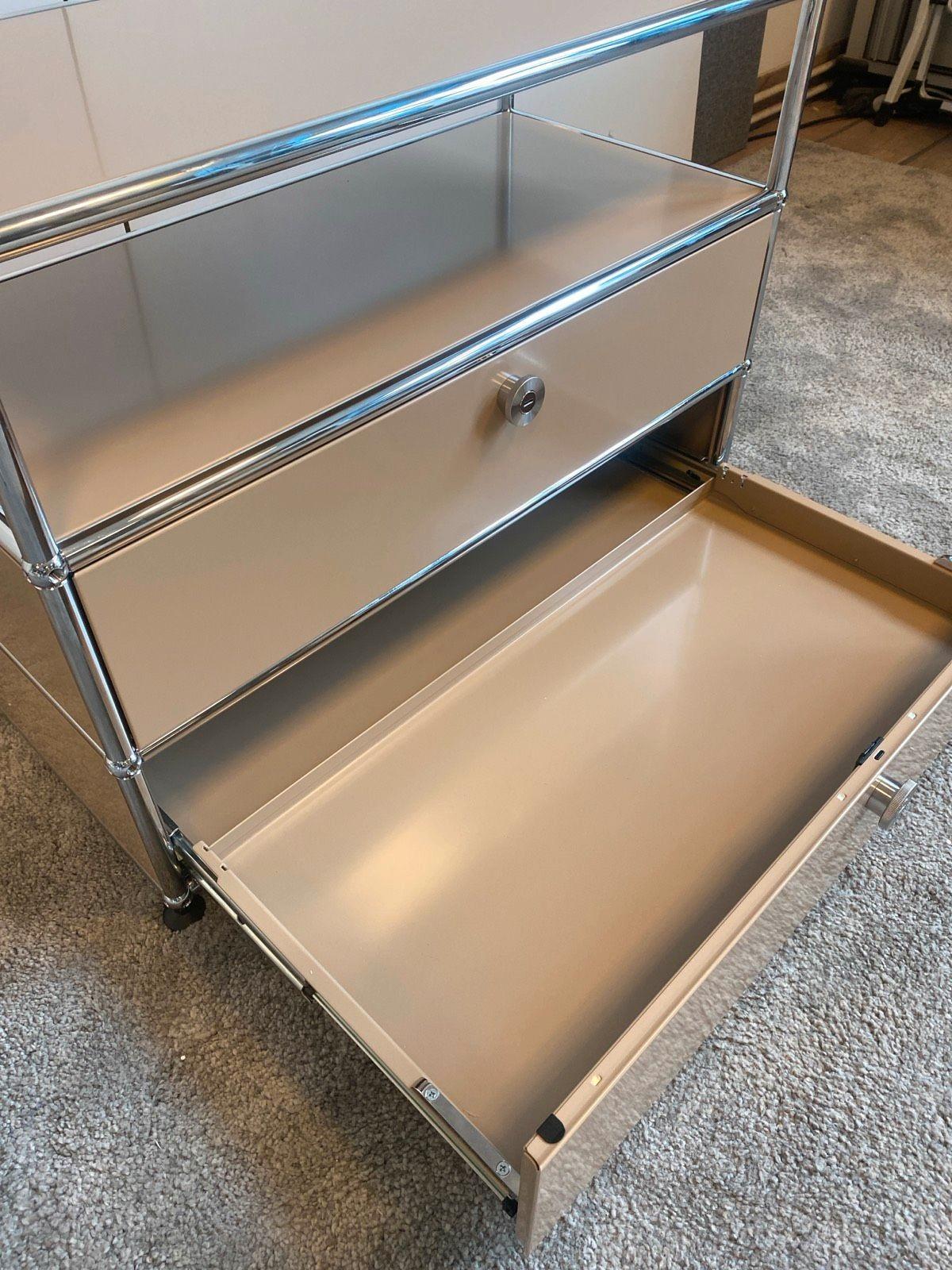 USM Haller Nachtkästchen Nachttisch Nachtschrank Tagestisch beige - Bild 5