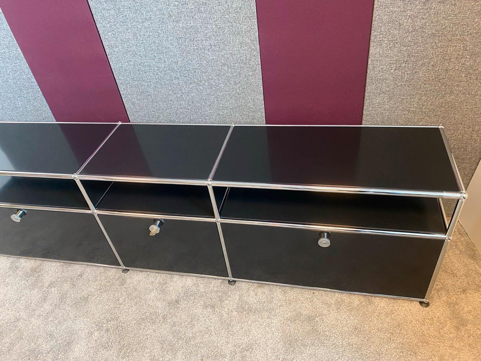 ⚫  USM Haller TV-Board Lowboard Sideboard Schrank schwarz ⚫ - Bild 7