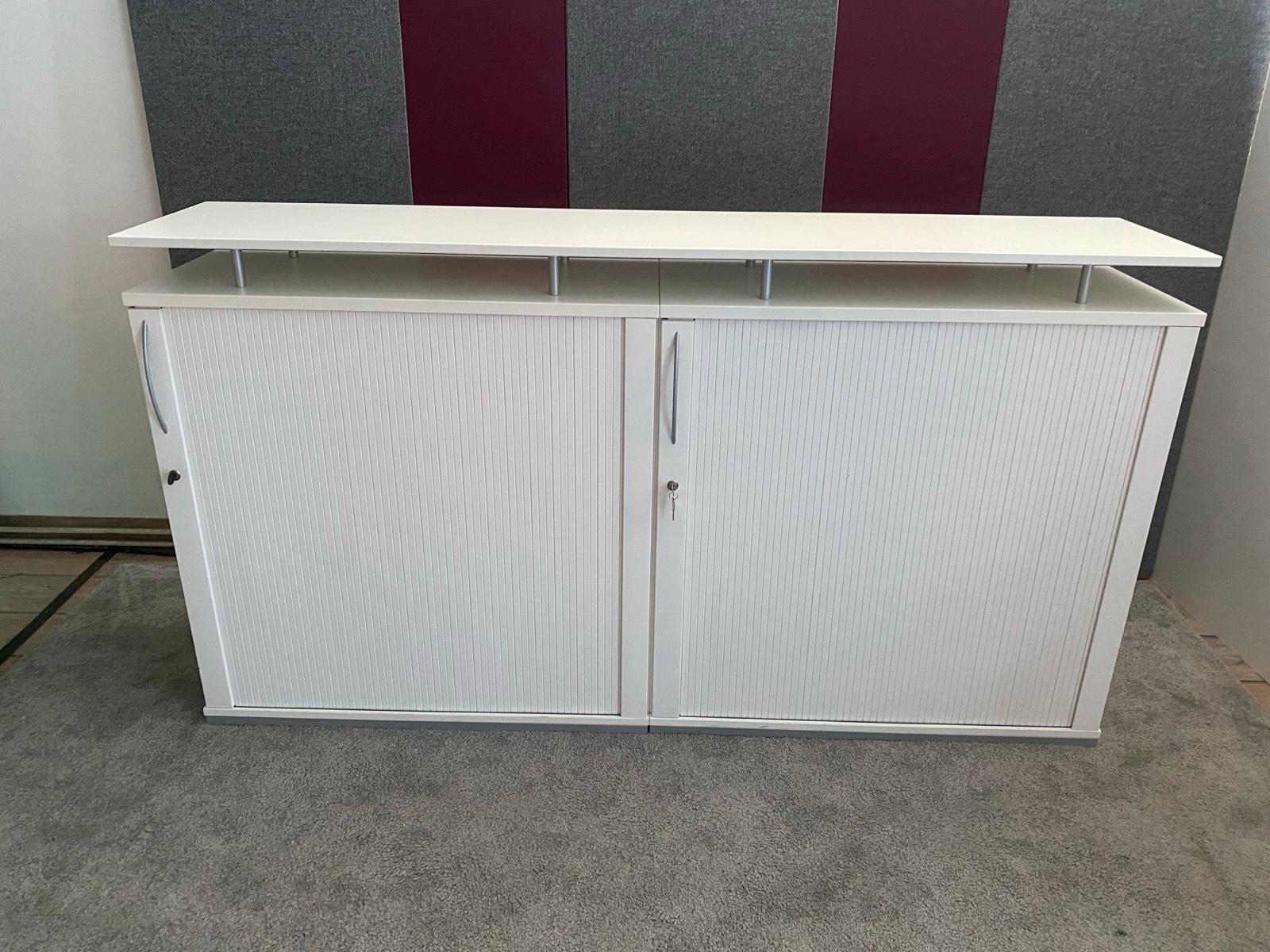 Aktenschrank Sideboard Theke Ordnerschrank K+N Schrank weiß