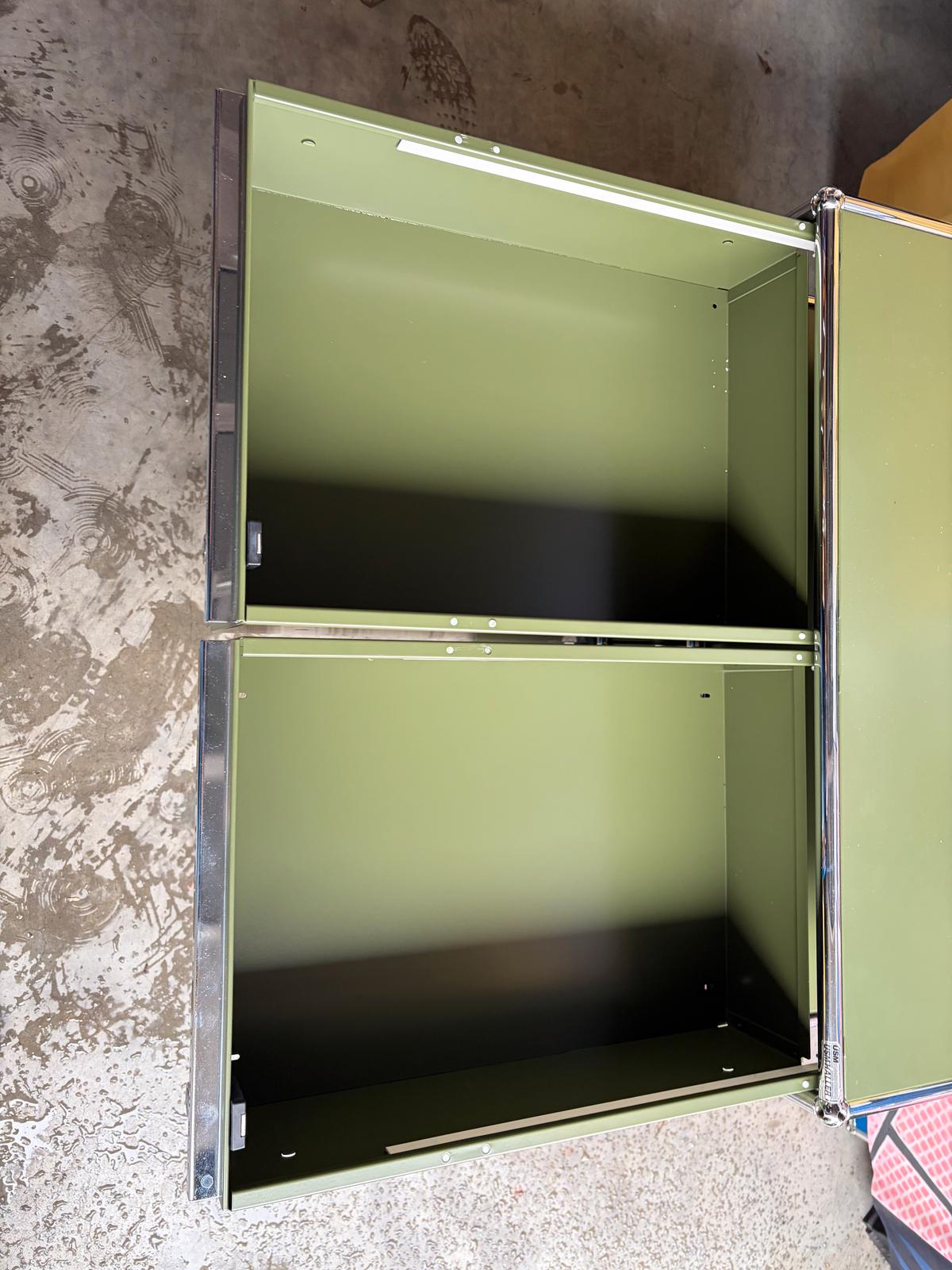 USM Haller Kommode Highboard Schubladen Auszug Oliv Grün - Bild 7