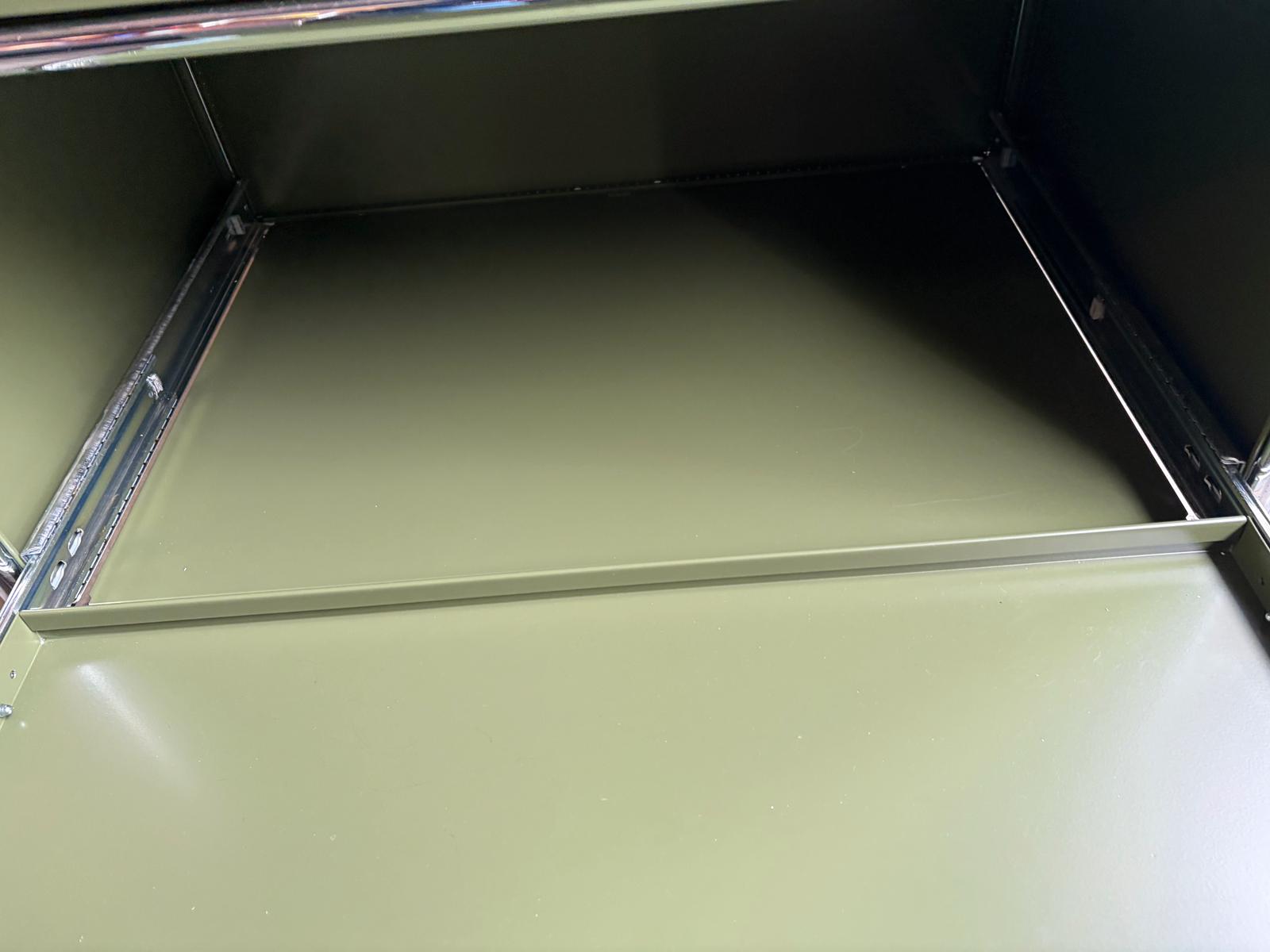 USM Haller Kommode Highboard Schubladen Auszug Oliv Grün - Bild 8
