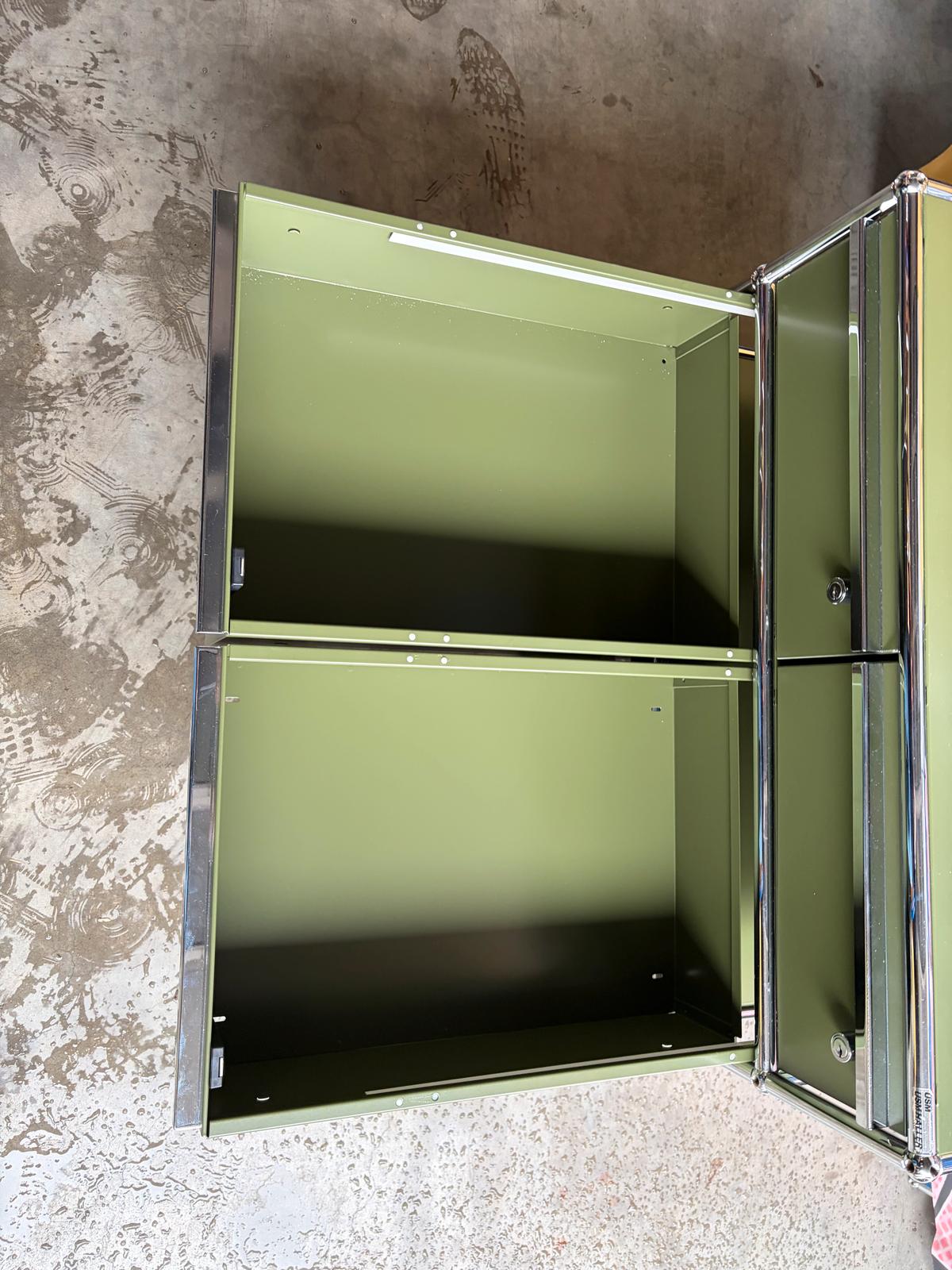 USM Haller Kommode Highboard Schubladen Auszug Oliv Grün - Bild 9