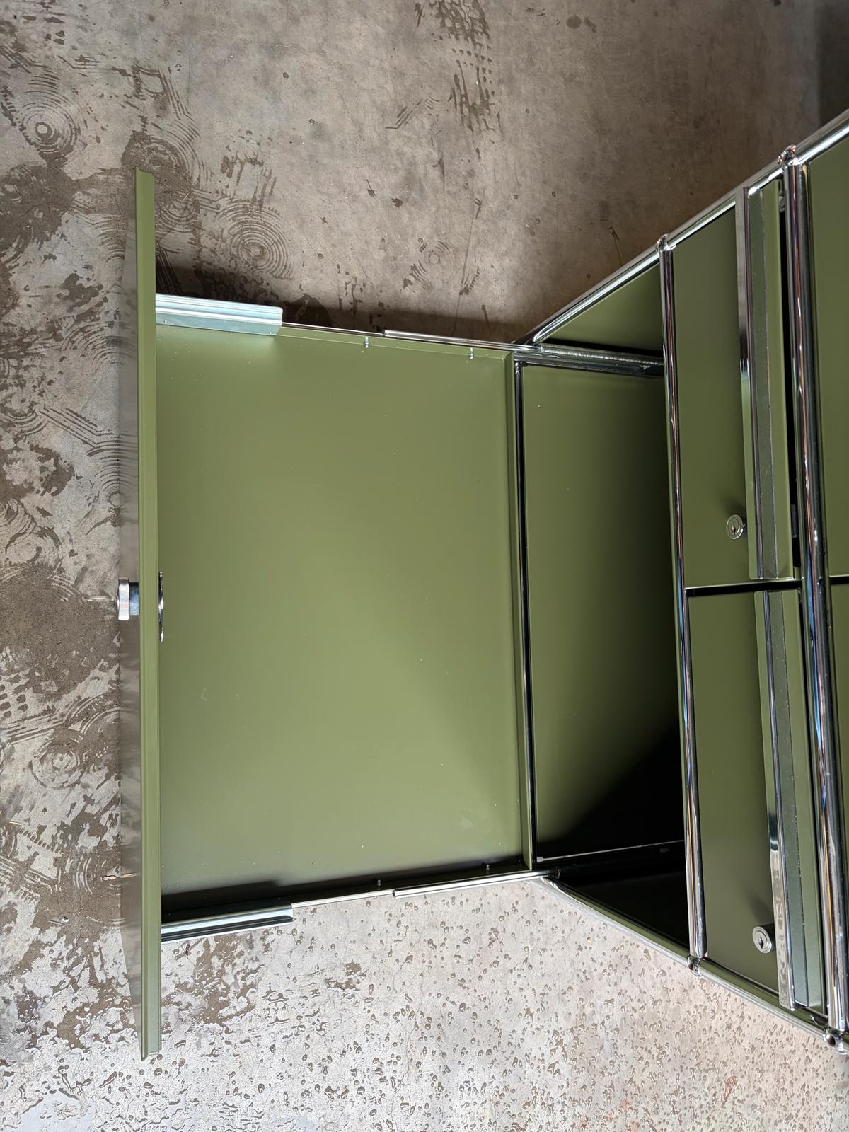 USM Haller Kommode Highboard Schubladen Auszug Oliv Grün - Bild 10