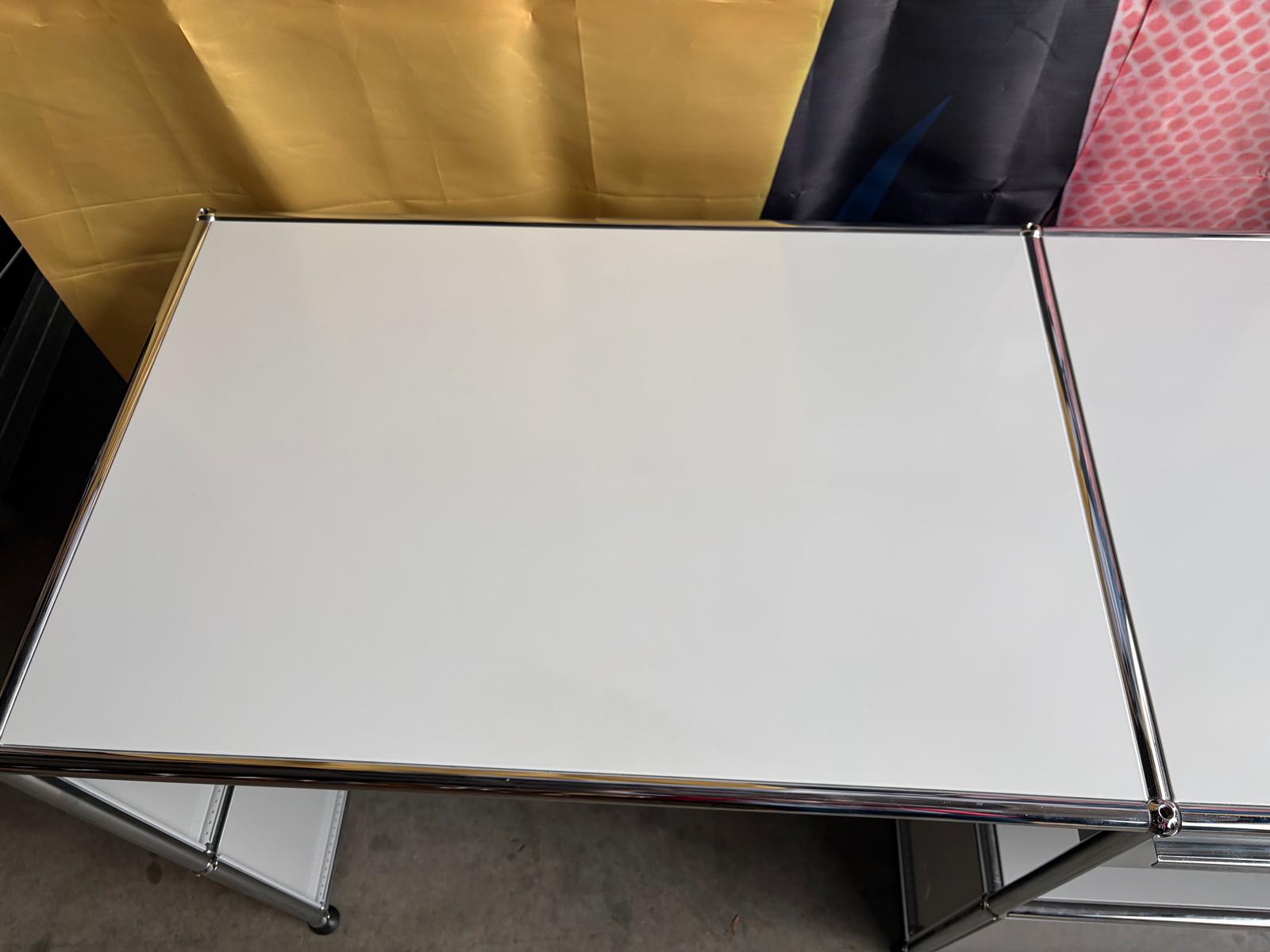 USM Haller Arbeitsplatz Schreibtisch Lichtgrau Schubladen Auszug - Bild 5