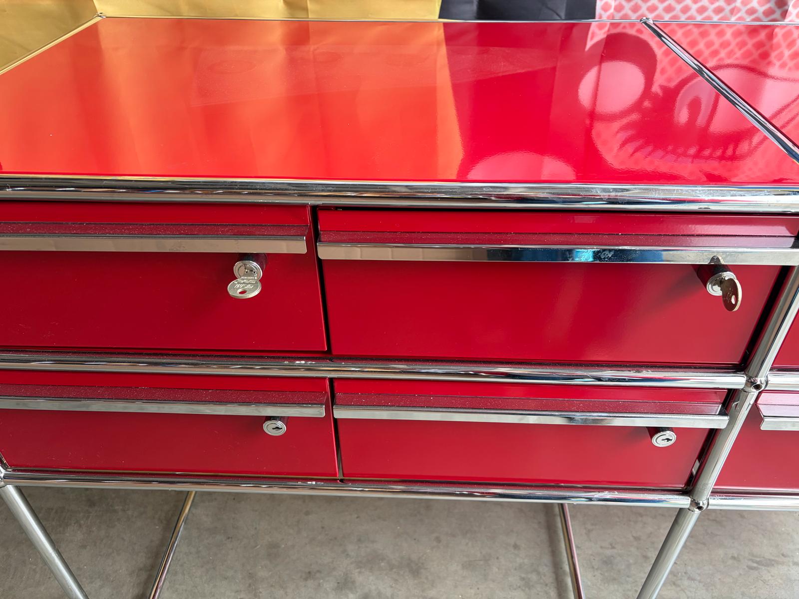 USM Haller Sideboard Board 8 Schubladen Rubinrot - Bild 3