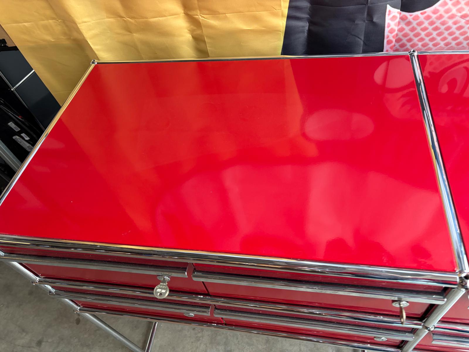 USM Haller Sideboard Board 8 Schubladen Rubinrot - Bild 5