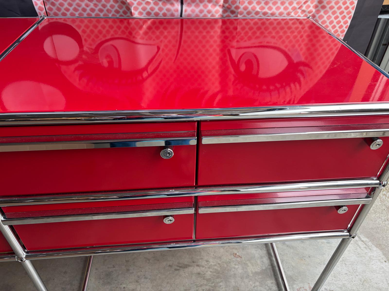 USM Haller Sideboard Board 8 Schubladen Rubinrot - Bild 7