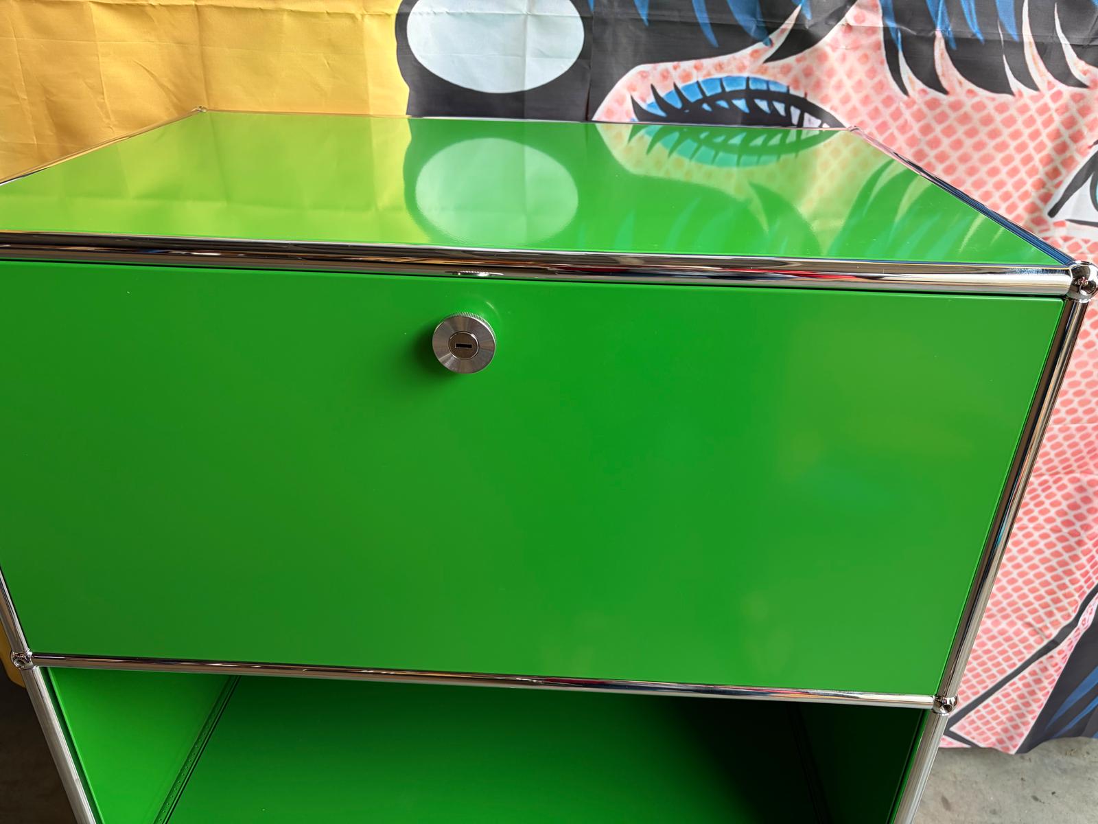 USM Haller Highboard Sekretär Sideboard 2 Klappen Grün - Bild 2