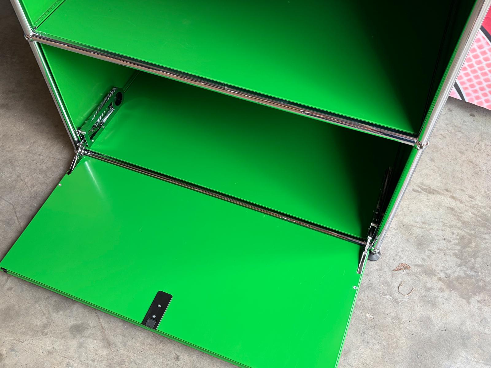 USM Haller Highboard Sekretär Sideboard 2 Klappen Grün - Bild 10